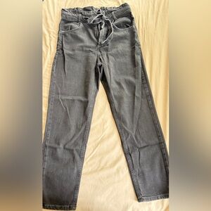 Zara TRF Black Drawstring Pants